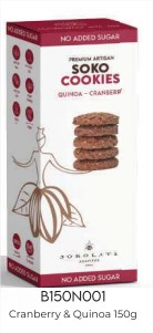 Cranberry and quinoa cookies