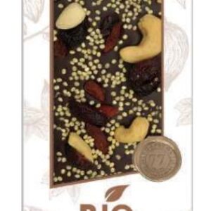 BIO - ORGANIC CHOCOLATE 100g, "SuperFood Mix" - 70% Dark Chocolate & Nuts, Seeds, Superfoods